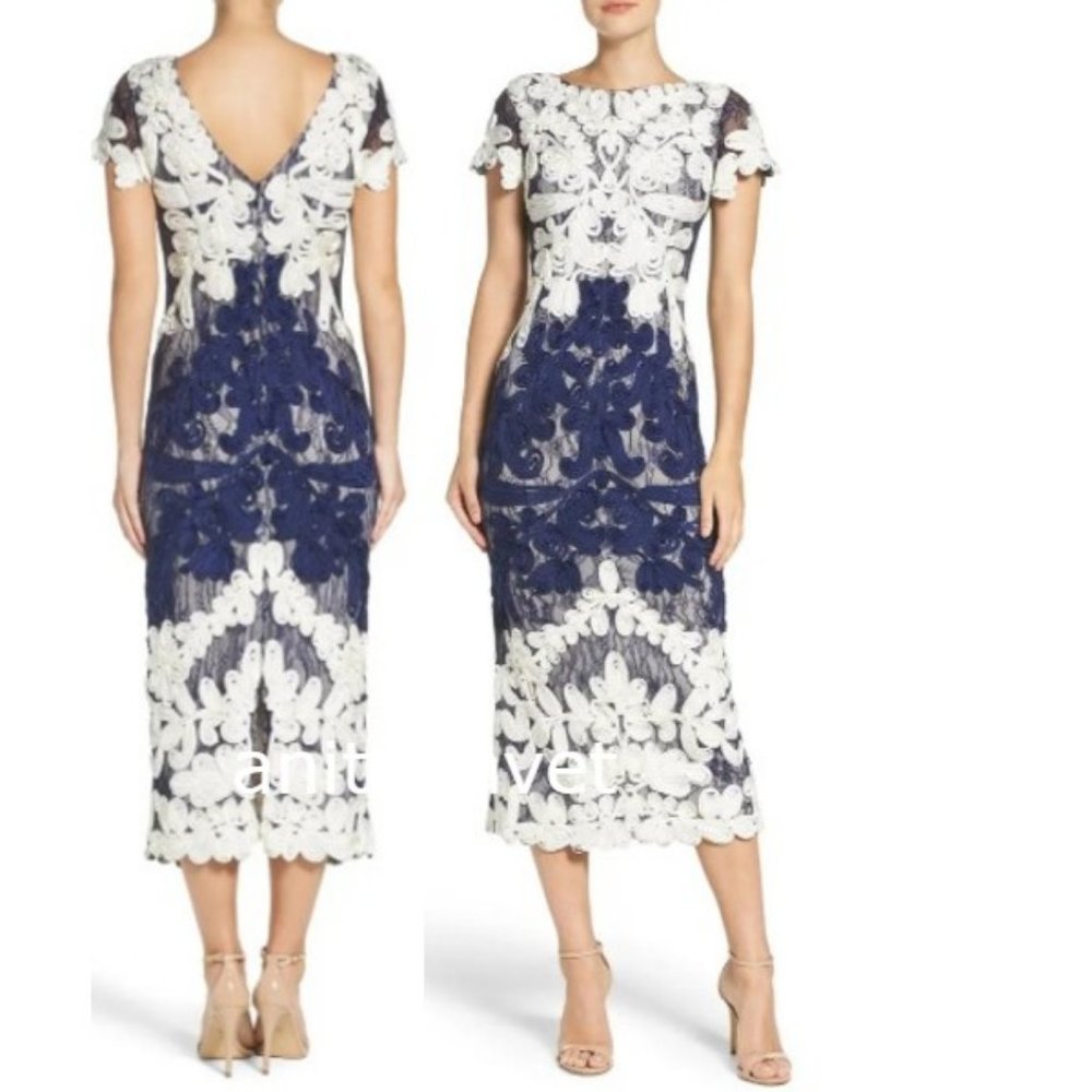 JS COLLECTIONS Color Block Soutache Dress